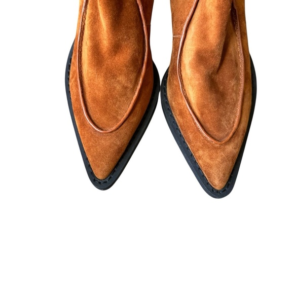 KHAITE- Charleston Suede Chelsea Booties Sz 7 - Picture 5 of 13